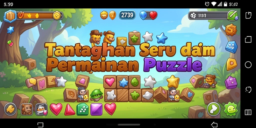 Tangkapan layar gameplay 2739 menunjukkan tantangan Puzzle yang seru.