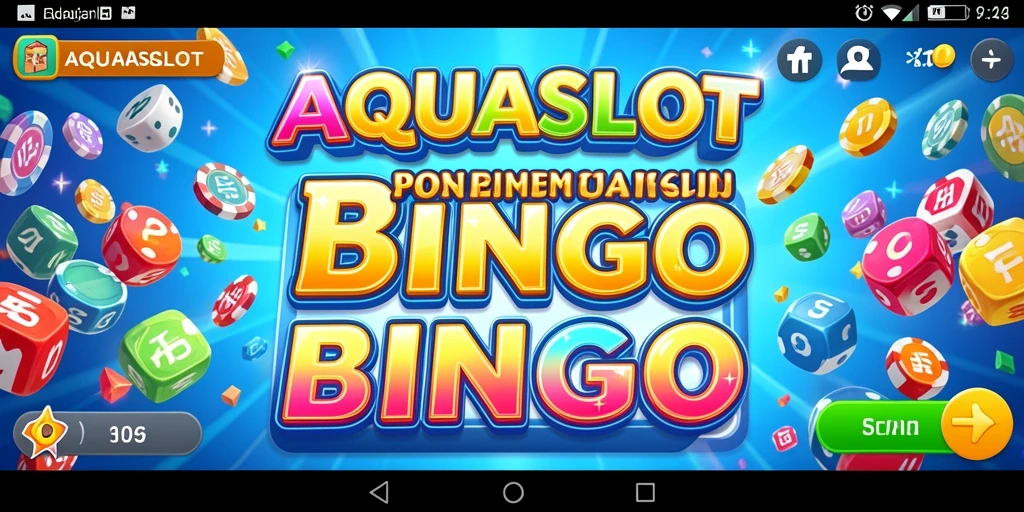 Screenshot gameplay Bingo yang menarik dari AQUASLOT.