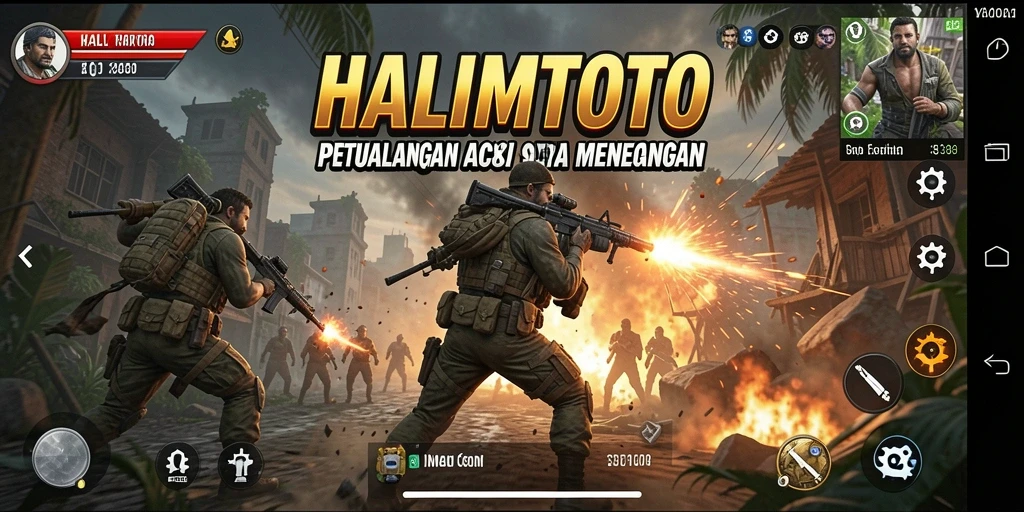 Gameplay HALIMTOTO menunjukkan aksi yang seru dan mendebarkan.