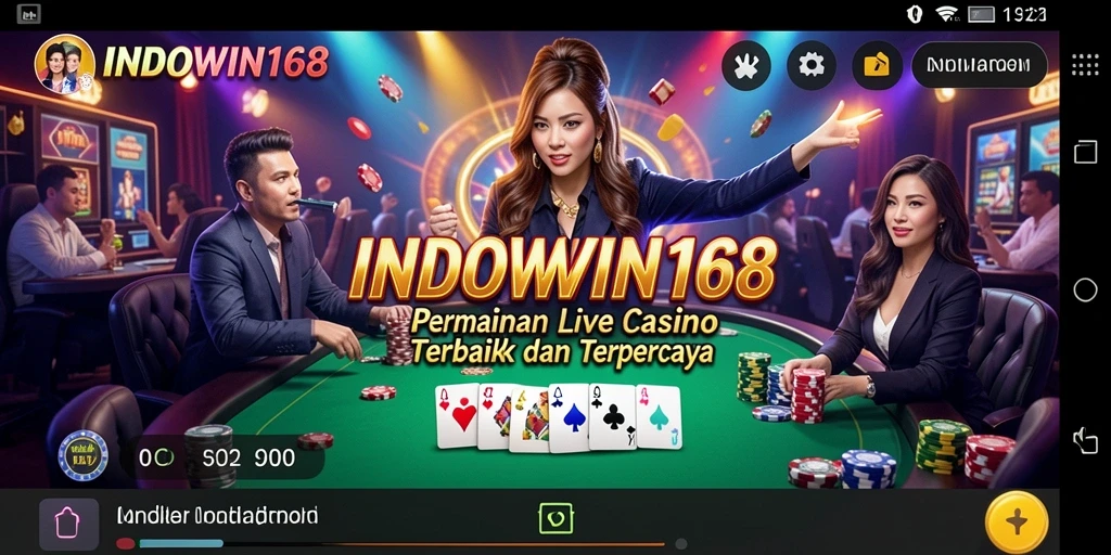 Tampilan gameplay Live Casino di INDOWIN168 yang seru dan menarik.