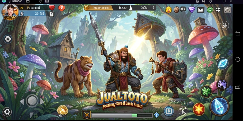 Gameplay petualangan seru di JUALTOTO yang memukau.