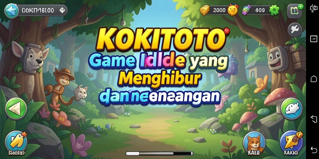 Gameplay menarik KOKITOTO yang penuh warna dan menyenangkan.