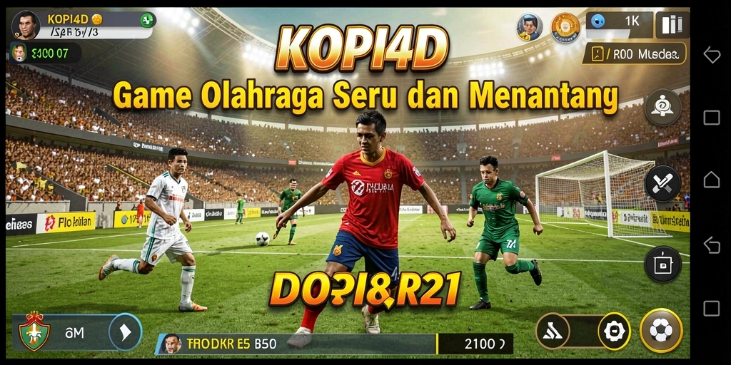 Screenshot KOPI4D menunjukkan aksi seru dalam pertandingan olahraga.