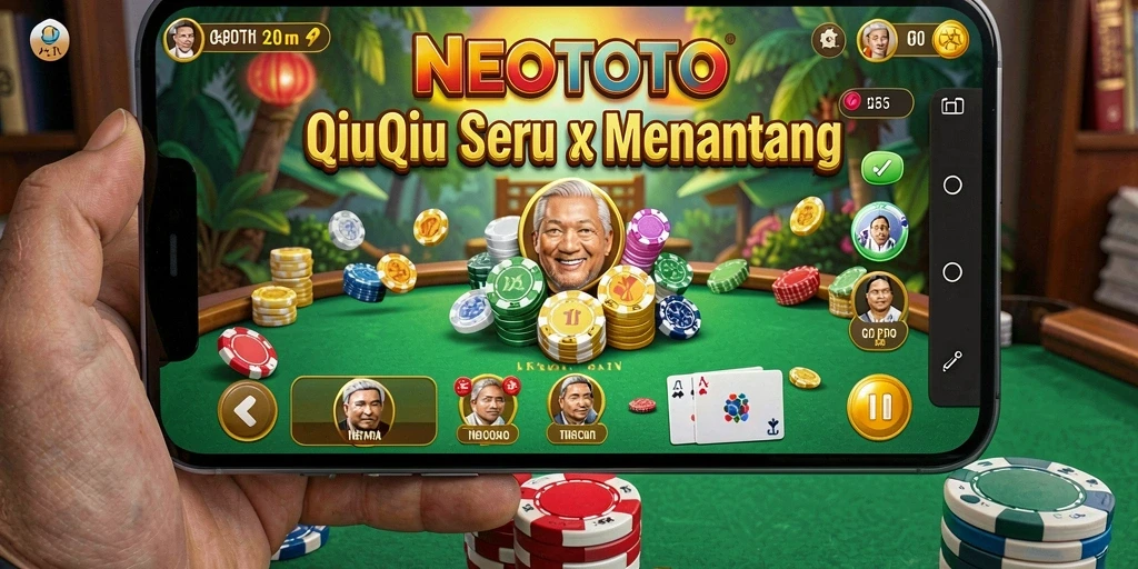 Screenshot NEOTOTO menampilkan gameplay QiuQiu yang menarik.