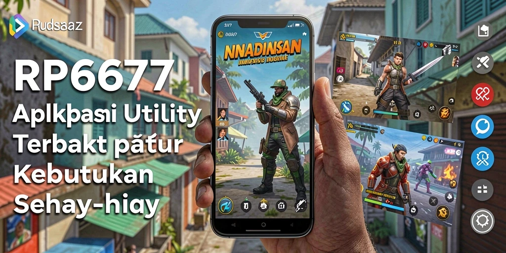 Tampilan screenshot yang menampilkan fitur unggulan aplikasi Utility RP6677.