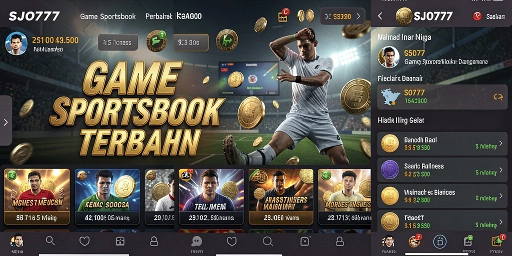 Tampilan gameplay menarik dari aplikasi Sportsbook SJO777.