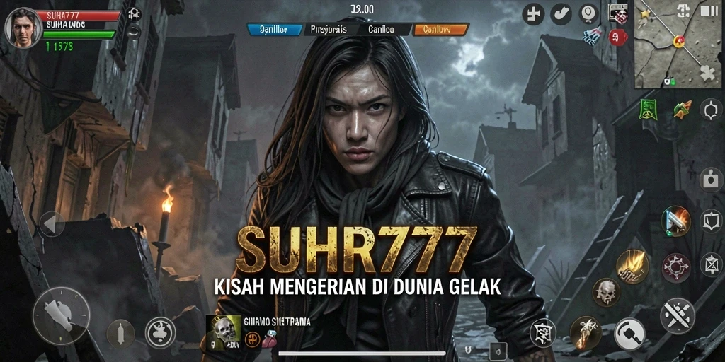 Tampilan gameplay SUHU777 dengan suasana mencekam.