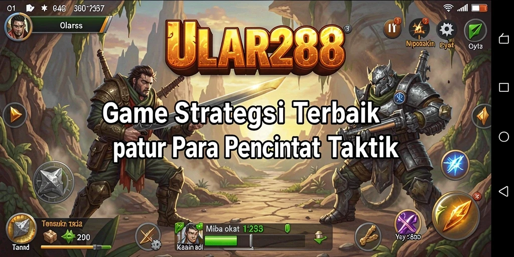 Tampilan gameplay ULAR288 yang menampilkan pertempuran strategis.